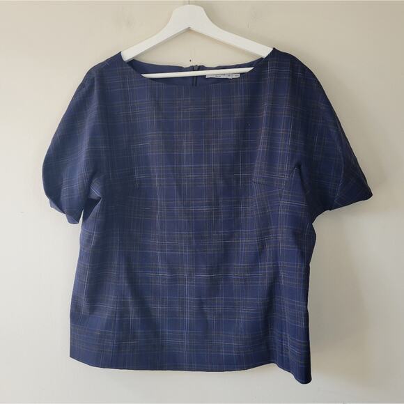M.M. Lafleur The Eudora Top Plaid size 16 - Picture 4 of 7